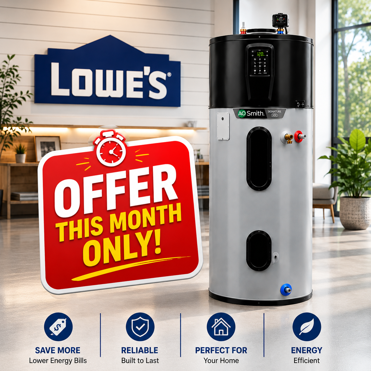 A. O. Smith Signature 900 Series hybrid heat pump water heater